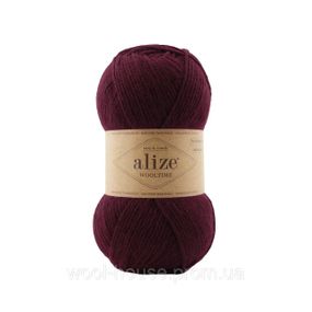 Шкарпеткова пряжа Alize Wooltime, темно-бордовий 578
