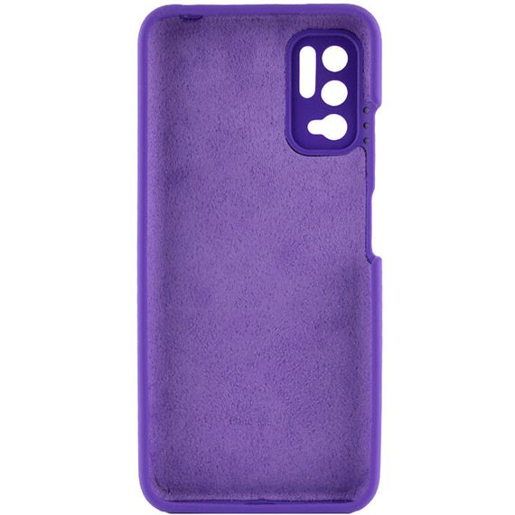 Чехол Silicone Cover Full Camera (AAA) для Xiaomi Redmi Note 10 5G / Poco M3 Pro Full camera, Фиолетовый / Violet | Зображення 2
