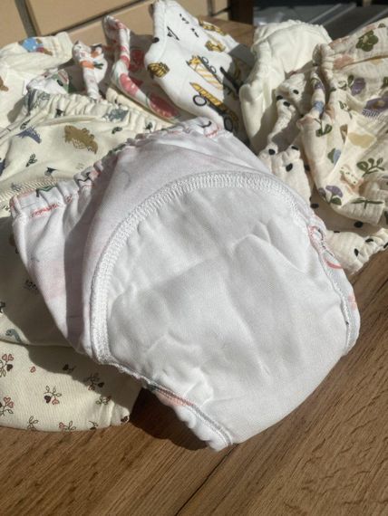 Тренувальні трусики, бавовняні багаторазові підгузники для привчання до горщика, принт Квіти | Зображення 1