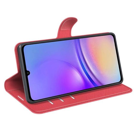 Чохол книжка з кишенями для карт на Samsung Galaxy A05 колір Червоний | Зображення 2