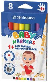 Фломастери Centropen Baby 8660/08 8 кольорів Різнокольоровий shop (8595013646762)