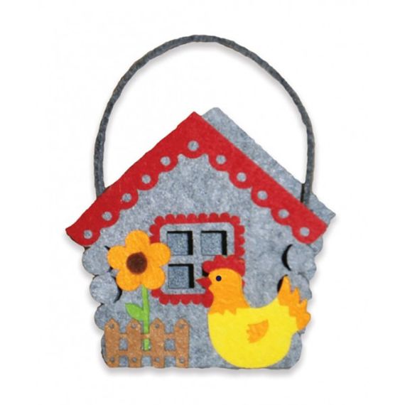 Набор для творчества "Сделай сам корзину из фетра Сказочный домик" 120133