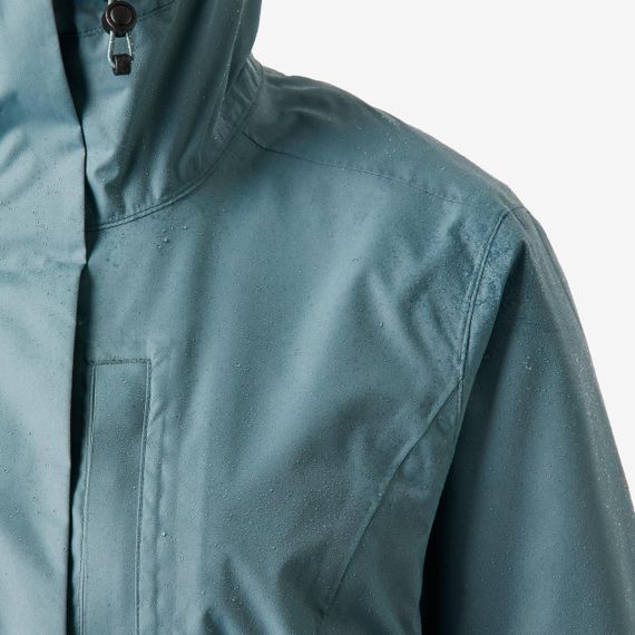 Куртка жіноча NH500 для туризму водонепроникна зелена - XL | Зображення 2