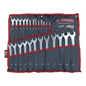 Набор ключей комбинированных COLD STAMPED CRV из 25 ед. SATINE, Haisser 48430