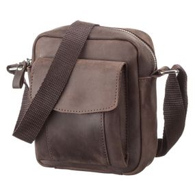 Сумка Shvigel Из винтажной кожи Коричневая (11077)