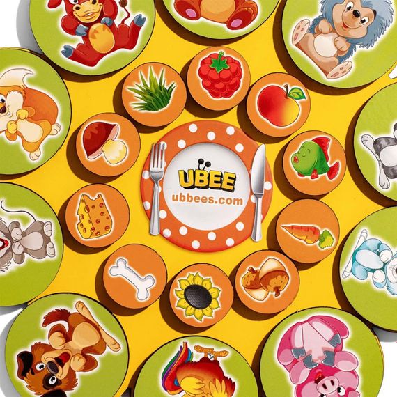 Деревянный детский сортер "Кто что ест" (ПСД276) PSD276 на липучках | Зображення 1