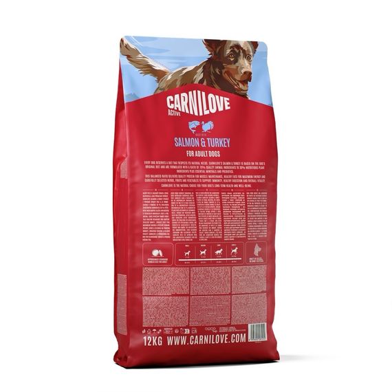 Сухий корм для собак з лососем та індичкою Carnilove Active Salmon & Turkey, 12 кг | Зображення 1