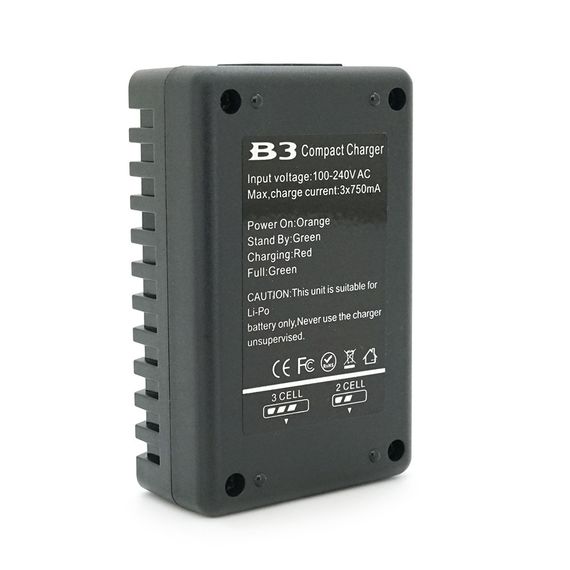 Зарядний пристрій B3Mini для літієвих акумуляторів 2S-3S DC 7.4V/11.1V 750mA/Max, з індикацією, BOX + перехідник | Зображення 7