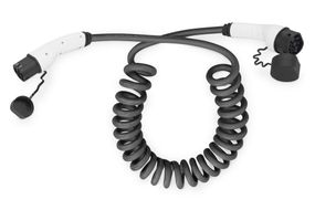 Кабель зарядний Digitus EV Single Phase, 240V, 32A, 7.5 m Type 2 to Type 2 Spiral (DK-1P32-S-075)
