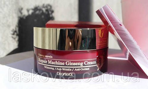 Мультифункційний антивіковий крем із женьшенем Deoproce Repair Machine Ginseng Cream | Зображення 1