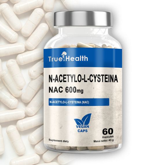 Аминокислоты True Health NAC 600mg ( N-Acetyl-L-Cysteine ) 60 vegan caps | Зображення 2