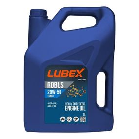 Моторна олива LUBEX ROBUS TURBO 20w50 7л (3) API CF-4, CF; ACEA E2, A2/B2 MAN M 271; MB 228.1