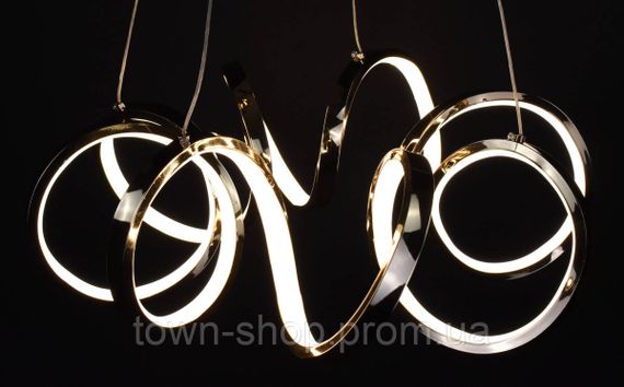 Люстра потолочная LED MJ74-500-gd-k Золото 30-180х55х55 см. | Зображення 9
