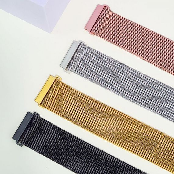 Ремешок Xiaomi Amazfit/Samsung Milanese Loop 22 mm, ремешок для смарт часов, ремешок миланская петля, Черный, Xiaomi, 22 mm | Зображення 2