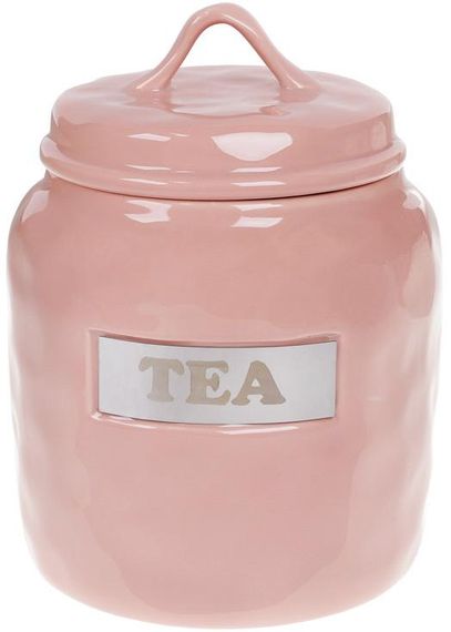 Банка фарфорова Necollie "Tea" 1500мл, рожева