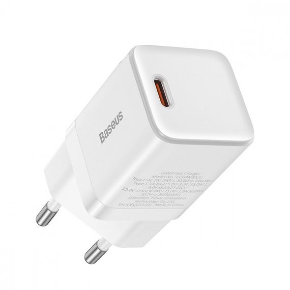 Мережевий зарядний пристрій Baseus GaN3 Fast Charger 30W (1 Type-C), Чорний | Зображення 4