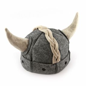 Шапка для лазні та сауни Вікінг Viking відкрита штучна повсть Сірий