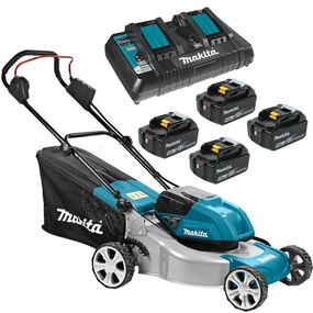 Газонокосарка акумуляторна Makita DLM460 BEO1 (46 см, 20-75 мм, 60 л, BL, LXT)