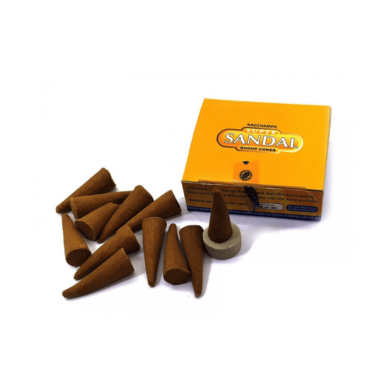 Ароматичні конуси  Супер Сандал 12 шт. в уп. Satya 8904234400402