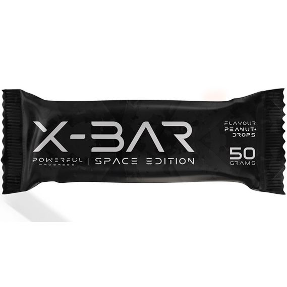 Протеїновий батончик Powerful Progress Protein Bar "X-BAR" SPACE EDITION Black box Military Edition 24 х 50 g Peanut Drops