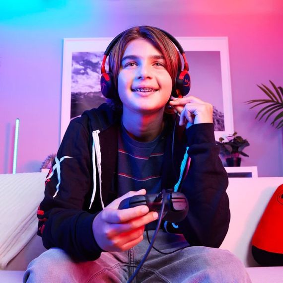 Гарнітура HyperX ігрова Cloud Mini, mini-jack, 1.2м,чорний-червоний (7G8F4AA) | Зображення 4