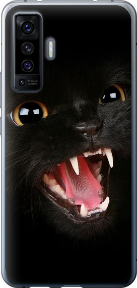 Чехол на Vivo X50 Чёрная кошка "932u-1955-17620"