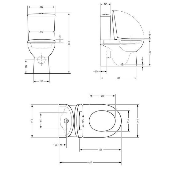 Унитаз напольный Qtap Swan Ultra Quiet с сиденьем Soft-close 640x360x835 мм QT16222182TW White | Зображення 2