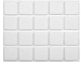 Протектор самоклеючий повстяний VOREL, 20х20мм, набір 20шт. [60/720] VR-74841