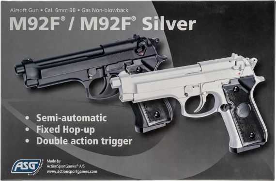 Пістолет страйкбольний ASG M92F Green Gas кал. 6 мм | Зображення 8