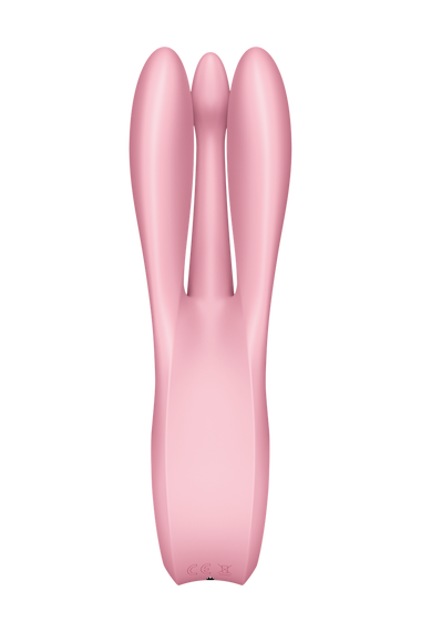 Гнучкий кліторальний вібратор із 3 моторами SATISFYER THREESOME 1 рожевий Sex Aura | Зображення 4