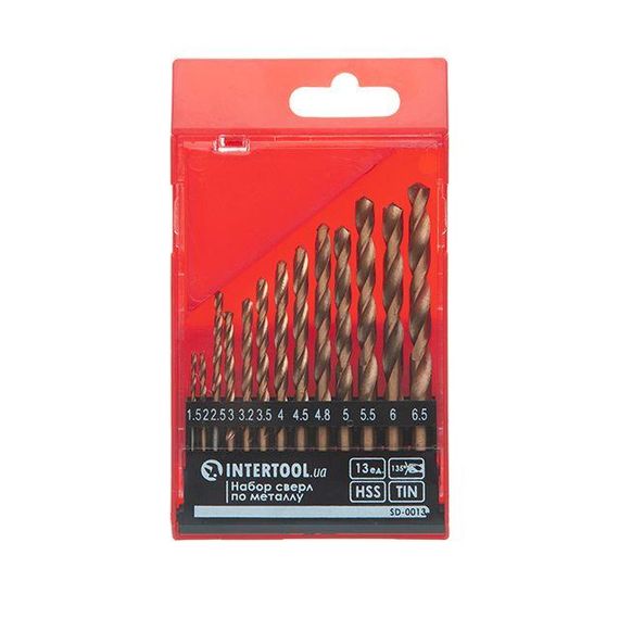 Набір свердел для металу HSS INTERTOOL SD-00131 | Зображення 1