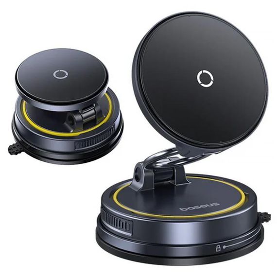 Автотримач з БЗП Baseus PrimeTrip VC2 Flex Pro Magnetic Wireless Charging (C0013F) Cosmic Black | Зображення 2