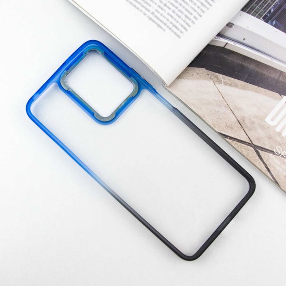 Чехол TPU+PC Fresh sip series для Xiaomi Redmi Note 12 4G Черный / Синий | Зображення 2