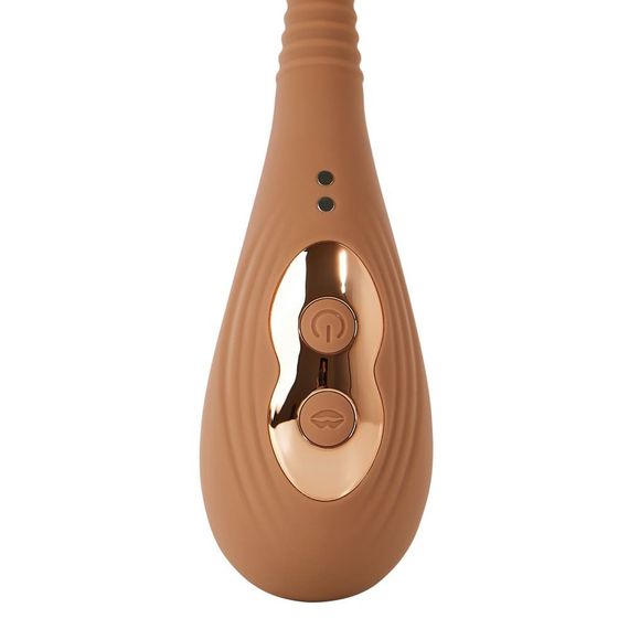 Вакуумный стимулятор для клитор Sweet Em Velvet Lure коричневый USB Sex Aura | Зображення 2