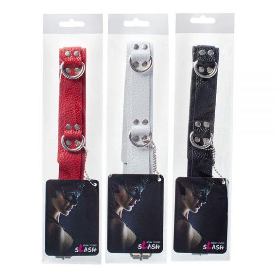 Ошейник Slave leather collar, White Sex Aura | Зображення 2