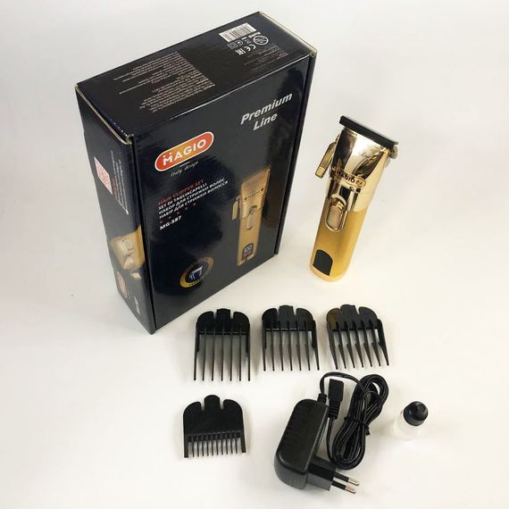 Машинка для стрижки волосся MAGIO MG-587, професійна електробритва бездротова, електромашинка | Зображення 5