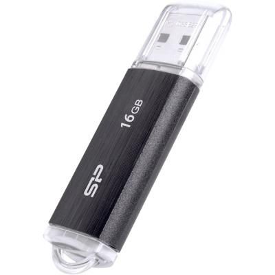 USB флеш накопичувач Silicon Power 16GB Ultima U02 Black USB 2.0 (SP016GBUF2U02V1K) | Зображення 2