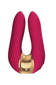 Вібратор для клітора Shunga Aiko Raspberry, гнучкі кінчики Sex Aura