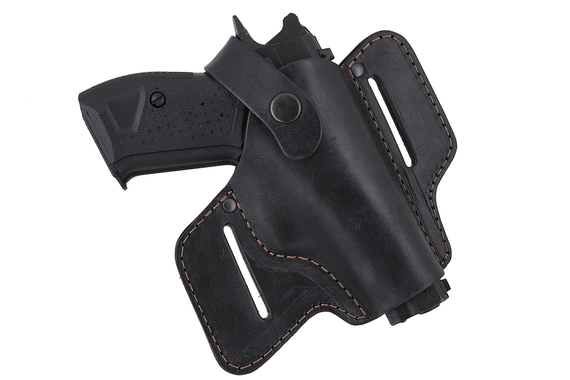 Кобура Форт-12 поясна не формована "метелик" (шкіра, чорна) MAS
