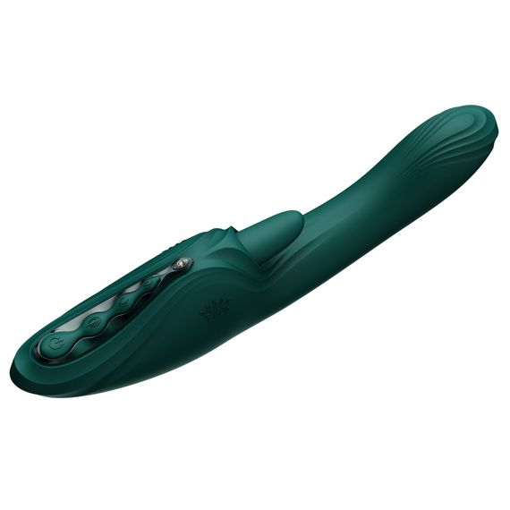 Вібратор-кролик Zalo Ares Turquoise Green | Зображення 3