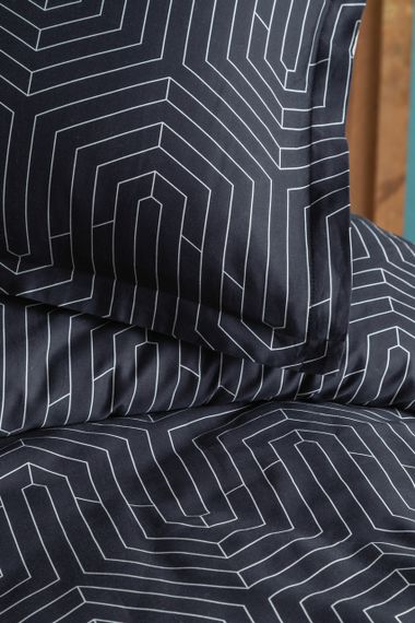 Комплект постельного белья Issimo Coton Satin 200х220 см Strada Black | Зображення 1