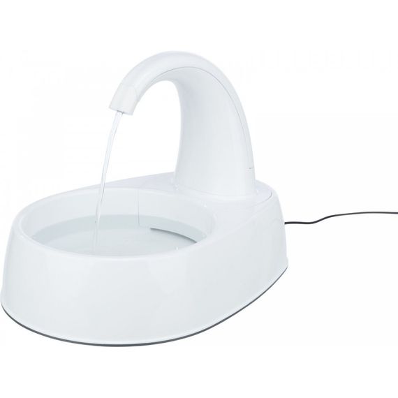 Поїлка-фонтан Trixie Curved Stream для собак біла пластик 2,5 л 25х24,5х35 см | Зображення 1