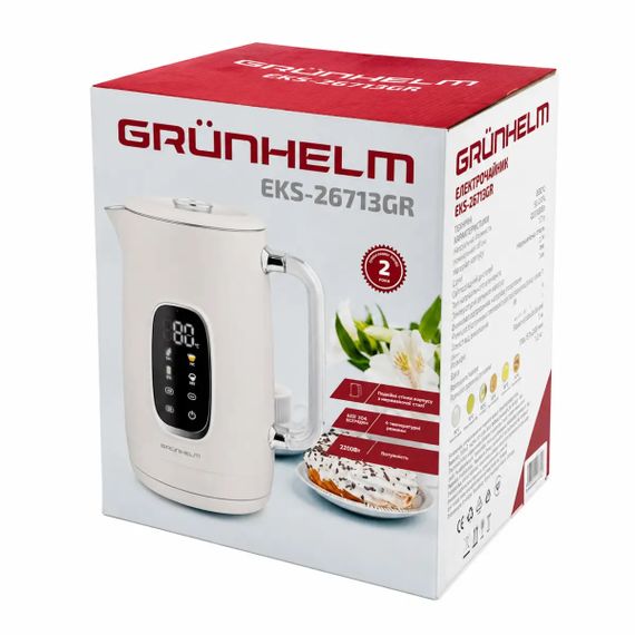 Електрочайник Grunhelm EKS-26713GR 1.7 л сірий | Зображення 5