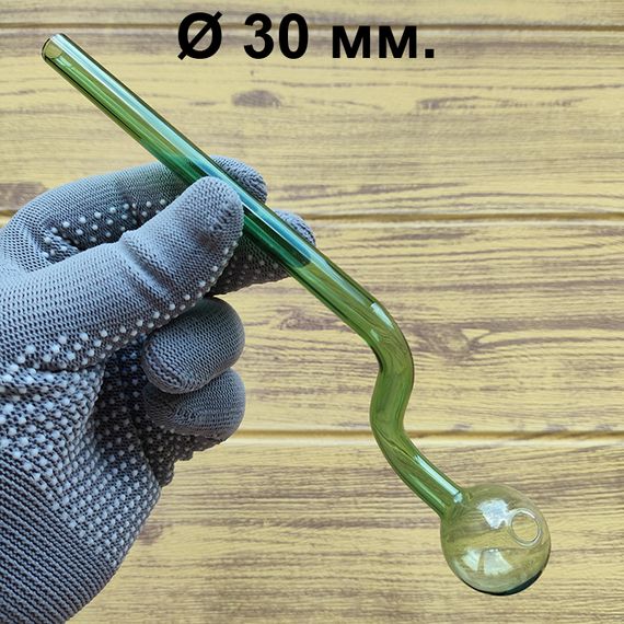 Стеклянная трубка Sherlock Ball Long Oil Green