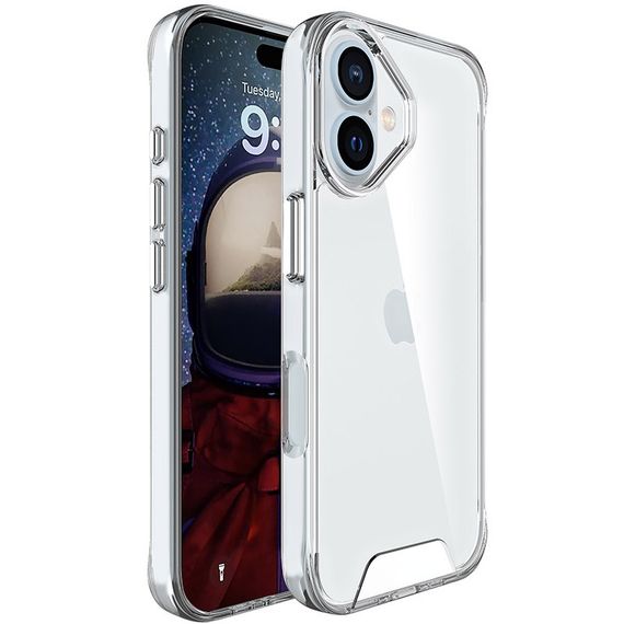 Чохол TPU Space Case transparent для Apple iPhone 16 (6.1") Прозорий