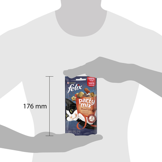 Ласощі Purina Felix Party Mix для дорослих котів, гриль мікс 60г | Зображення 3