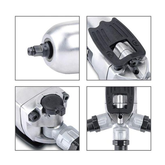 Пневмогайковерт професійний TOPTUL 1/4" 108N/m 12000об/хв Mini Butterfly Type KAAU0808 | Зображення 2