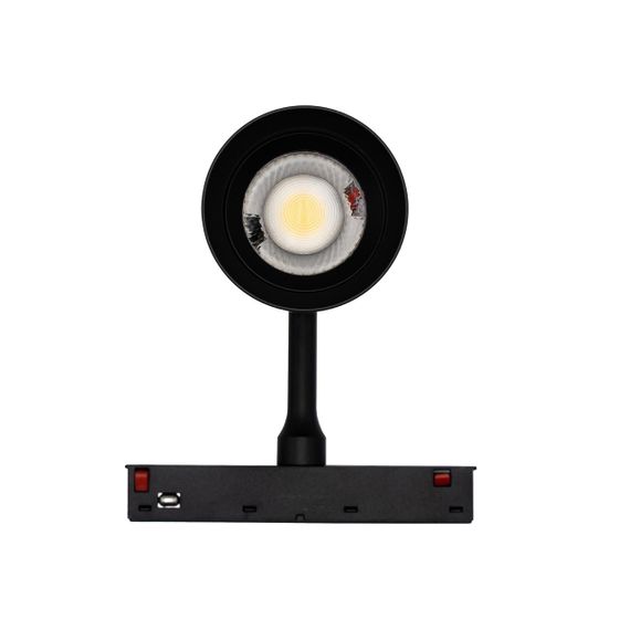 Магнітний трековий світильник PROLUM M20 (12W; DC48V; Zoom; Чорний) SERIES "TR"; Білий 4000К | Зображення 3