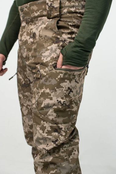 Утеплені Військові штани Soft Shell Military піксель | Зображення 2