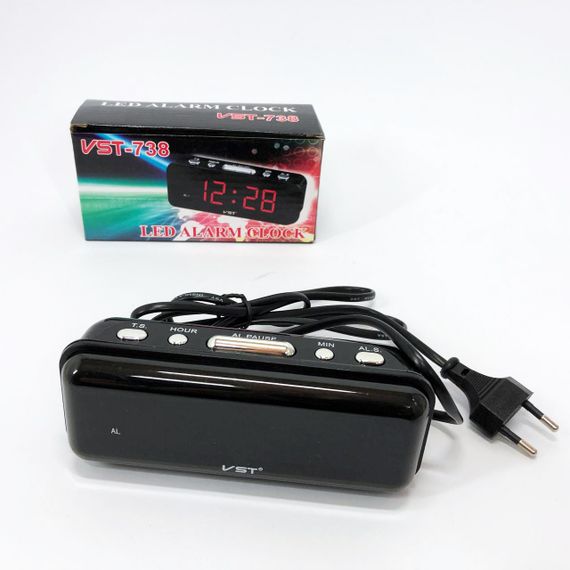 Годинник електронний з яскравими цифрами настільний VST-738-4, Оригінальний настільний годинник UY-55 | Зображення 3